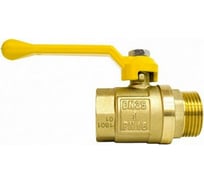 Шаровой кран STI для газа Ду25 Ру16 муфтовый (штуцер-муфта) рычаг D170-00052