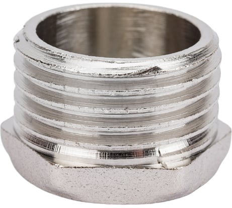 Латунная заглушка STI Ду15 (1/2") Ру16 наружная резьба никелированная D270-00246