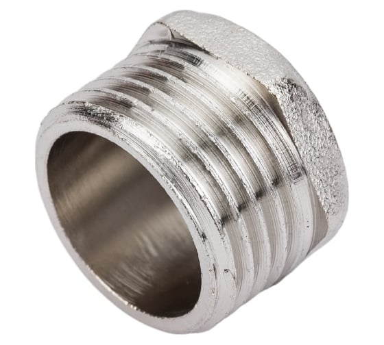 Латунная заглушка STI Ду15 (1/2") Ру16 наружная резьба никелированная D270-00246