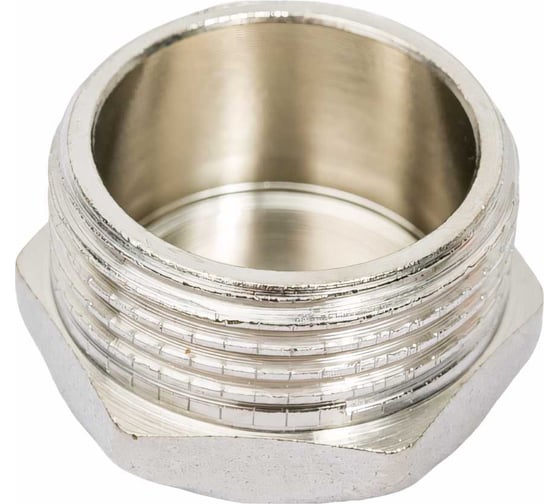 Латунная заглушка STI Ду20 (3/4") Ру16 наружная резьба никелированная D270-00248