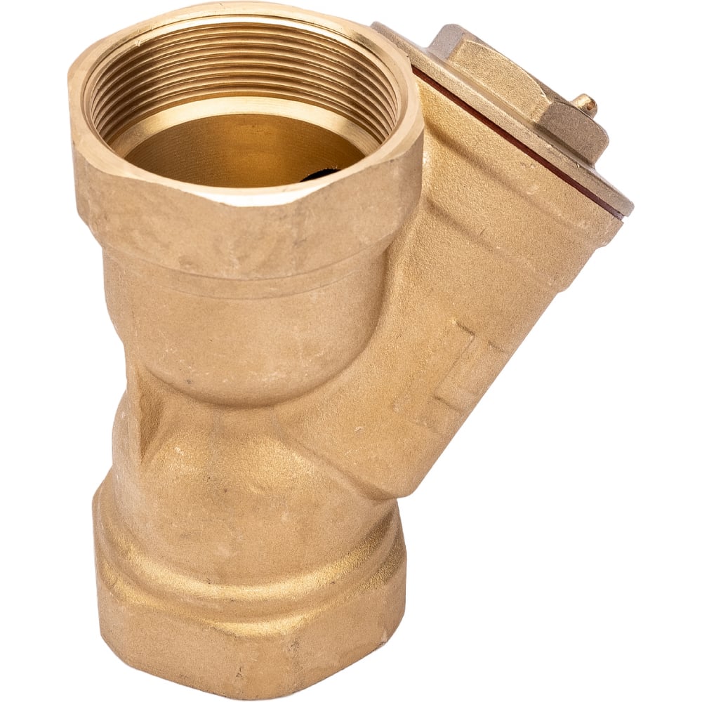 Сетчатый фильтр STI латунный Y-образный Ду50 Ру16 муфтовый уплотнение ...