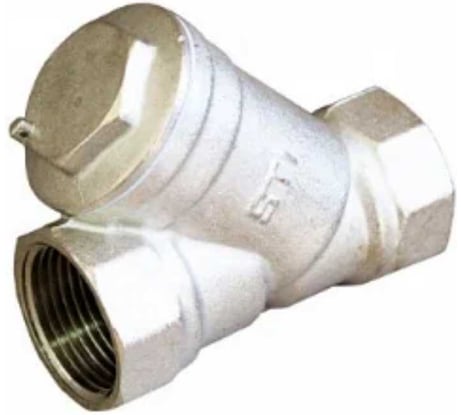 Сетчатый фильтр STI латунный Y-образный Ду25 Ру20 муфтовый уплотнение паронит D260-00675