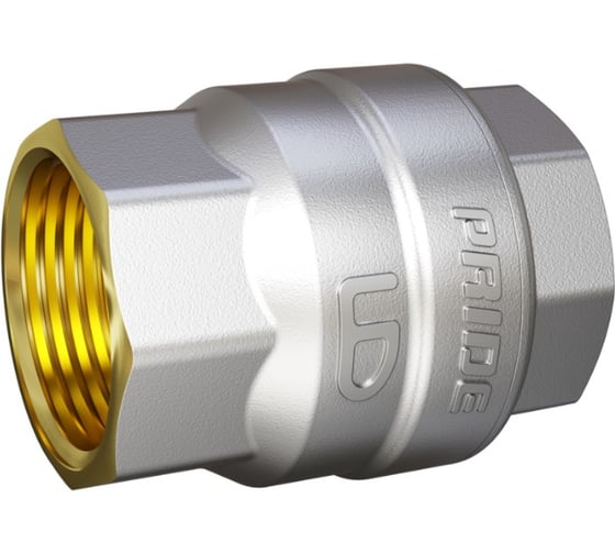 Клапан обратный пружинный латунный шток LD PRIDE 58.20.В-В в упаковке LD 58.110.4.20 1