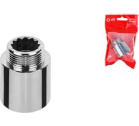 Удлинитель латунный AV Engineering внутренняя-наружная 3/4"х25 мм усиленный хром AVE301043 ЦЗ-1882117782