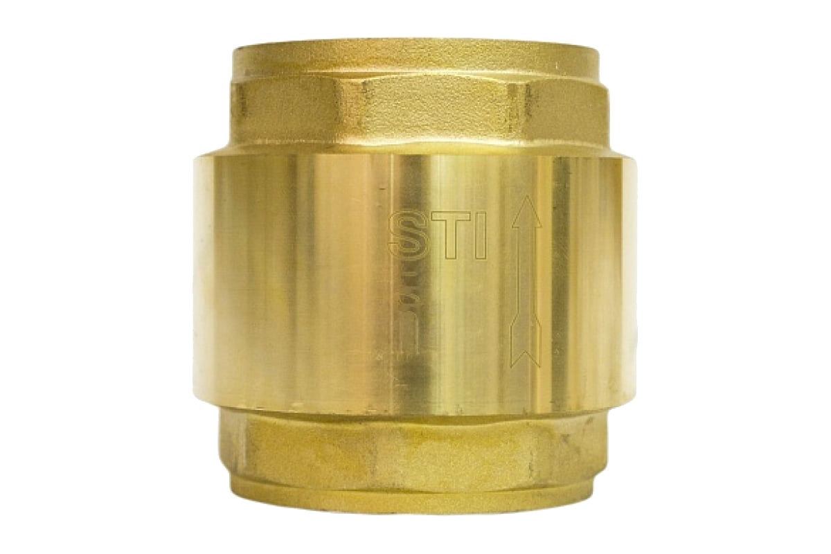 Обратный пружинный клапан STI Ду20 Ру16 латунный с латунным штоком D100 ...