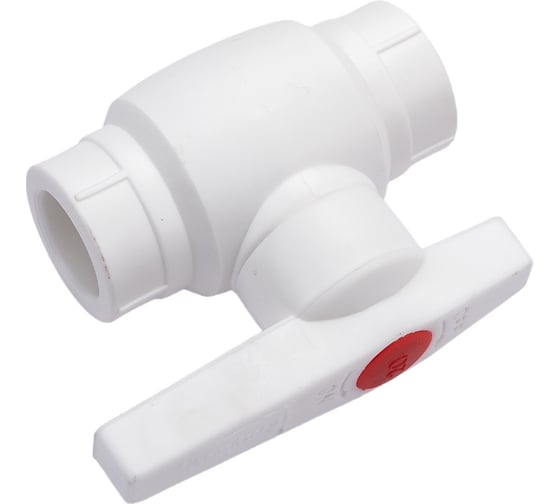 Шаровой кран MeerPlast полипропиленовый PPRC Ду20 Ру25 PRO под приварку D200-00028 1