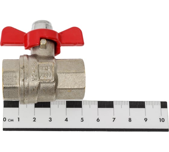 Шаровой кран MVI бабочка ДУ15, 1/2" ВН/ВН BV.513.04