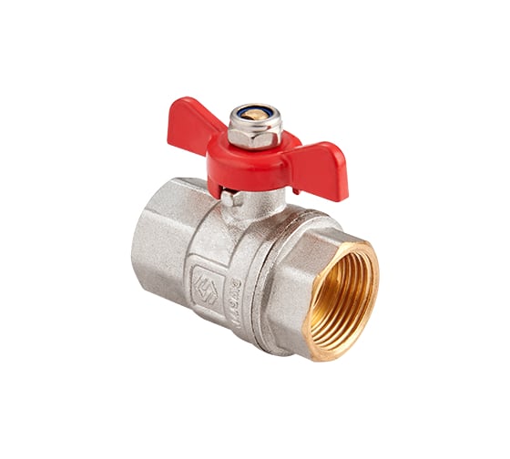 Шаровой кран MVI бабочка ДУ25, 1" ВН/ВН BV.513.06