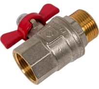 Шаровой кран MVI бабочка ДУ20, 3/4" ВН/НАР BV.514.05