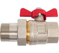 Шаровой кран со сгоном MVI американка, бабочка ВН/НАР ДУ 25, 1" BV.520.06