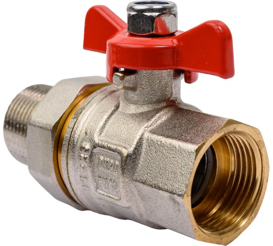 Шаровой кран со сгоном MVI американка, бабочка ВН/НАР ДУ 20, 3/4" BV.520.05