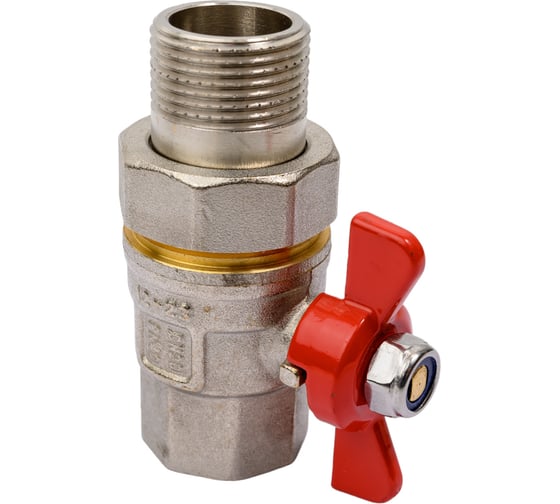 Шаровой кран со сгоном MVI американка, бабочка ВН/НАР ДУ 20, 3/4" BV.520.05