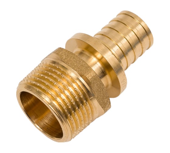 Аксиальный переходник MVI с наружной резьбой 20x3/4", латунь SF.420.0505