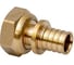 Аксиальный переходник MVI с накидной гайкой 20x1/2", латунь SF.424.0504 1