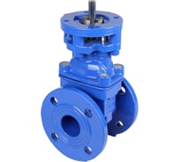 Задвижка клиновая DN.ru 30ч939р GGG50-GGG50-EPDM-BLUE Ду40 Ру10/16 фланцевая, клин обрезиненный, c ISO-фланцем, квадратный шток D040-10573