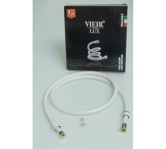 Шланг для душа ViEiR 200 см силиконовый белый 360 VR41200-F 1