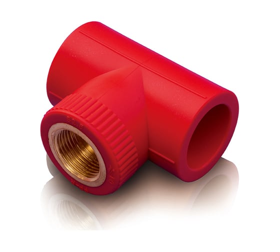 Тройник Blue Ocean "Fire Secure" (вн) - 20x3/4", противопожарный полипропилен Fire-S-B1 PPRF/ITT(R)-20x3/4" Fire-S-B1 Fire-S-B1 PPRF/ITT(R)-20х3/4" 1