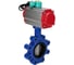Затвор дисковый DN.ru QT450-304-EPDM-2W-Fb-H Ду150 Ру16 LUG, пневмопривод DA-105, магнитный переключатель МППП-200 D050-86170 1