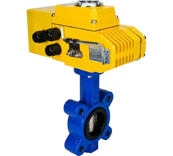 Затвор дисковый DN.ru QT450-304-NBR-2W-Fb-H Ду50 Ру16 электропривод QT-005-220В-4-20мА-DAR D050-89778 1