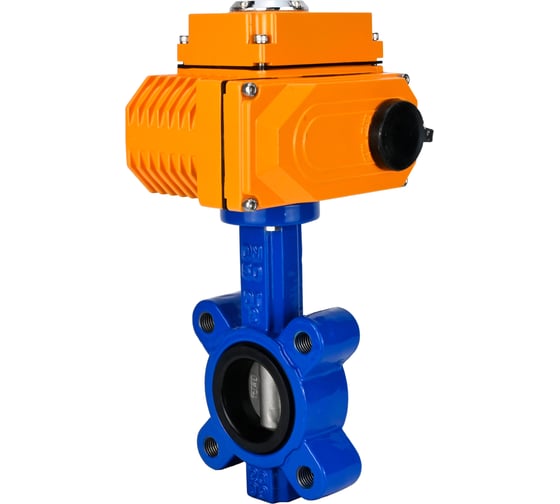 Затвор дисковый DN.ru QT450-QT450-NBR-2W-Fb-H LUG Ду50 Ру16 электропривод QT2-003-220VAC D050-87838 1