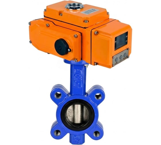 Затвор дисковый DN.ru QT450-QT450-NBR-2W-Fb-H Ду50 Ру16 электропривод QT-005-220В-4-20мА-HARK D050-89550 1