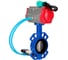 Затвор дисковый DN.ru GGG50-316L-EPDM Ду100 Ру16, пневмопривод DA-083, пневмораспределитель 220VAC, магнитный переключатель МППП-200 D050-86014 1