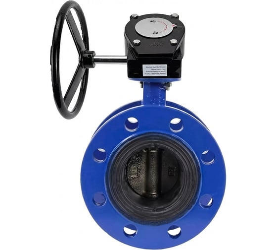 Затвор дисковый DN.ru GGG40-304-EPDM-2W-F-H Ду80 Ру16 фланцевый, с редуктором RDN-1 D050-55982 1