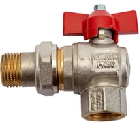 Кран шаровой Itap IDEAL 298 1, угловой, с накидной гайкой, полнопроходной, бабочка RAN30F2I27TBTK