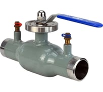 Кран шаровой регулирующий DN.ru 316-316-SP-W-H Ду125 Ру16, неполнопроходной под приварку, с рукояткой, с ниппелями D160-77803