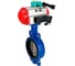 Затвор дисковый для абразивных сред DN.ru QT450-316-EPDM-2W-Fb-H Ду150 Ру16, пневмопривод DA-105, пневмораспределитель 24VDC, переключатель МППП-200 D050-86214 1
