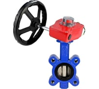 Затвор дисковый DN.ru QT450-QT450-NBR-2W-Fb-H Ду150 Ру16 редуктор HGBF-2 D050-89599