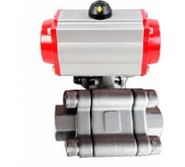 Кран шаровой DN.ru 316-316-PTFE-FP-SW-ISO-H Ду80 Ру63, под приварку, пневмопривод DA-105 D160-76379