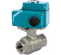 Кран шаровой DN.ru КШМП.316.230-ISO Ду40 Ру63 ВР, электропривод QT-005-220-4-20мА HARK D160-75526