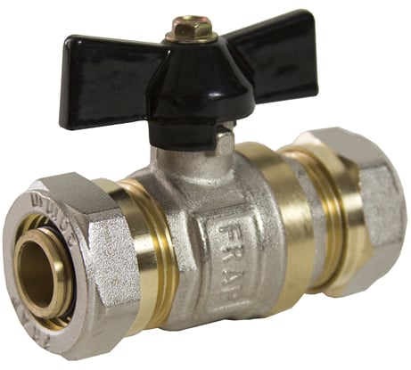 Шаровой кран для металлопластиковой трубы Frap 20x20 ц/ц 531337