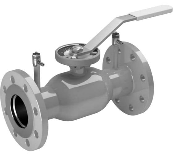 Кран шаровой регулирующий DN.ru 316-316-SP-F-H Ду80 Ру16, неполнопроходной фланцевый, с рукояткой, с ниппелями D160-77811