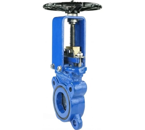 Задвижка шиберная DN.ru GGG40-304-N-2W-Fb-S Ду150 Ру10 двусторонняя, шток невыдвижной, со штурвалом, WS D040-10527