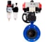 Затвор дисковый DN.ru GGG40-304-EPDM-2W-F-H Ду100 Ру16, пневмопривод DA-105, пневмораспределитель (2EM) 220VAC, ручным дублером HDM-3, БПВ D050-56710 1