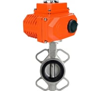 Затвор дисковый DN.ru 316L-316L-VITON Ду200 Ру16L, электропривод QT2-040-24VDC 24В D050-87532