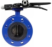 Затвор дисковый DN.ru GGG40-304-EPDM-2W-F-H Ду125 Ру16 фланцевый, с рукояткой и двумя концевыми датчиками LS-103-41NM2-250 D050-55995