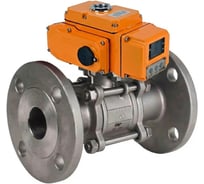 Кран шаровой DN.ru 316-316-FP-F-ISO-H Ду80 Ру40 фланцевый с ISO-фланцем, эл.привод QT-010-24-4-20мА HARK D160-75616