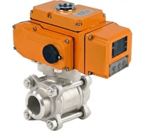 Кран шаровой КШПП 316.200-ISO Ду20 Ру63 под приварку, эл.привод QT-005-24-4-20мА HARK DN.ru D160-75608