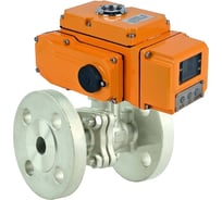 Кран шаровой КШФП.316.200 Ду100 Ру16 фланцевый, эл.привод QT-015-220-4-20мА HARK DN.ru D160-75565