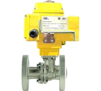 Кран шаровой КШФП.316.200 Ду25 Ру40 фланцевый, эл.привод QT-005-220-0-10В DAR gander DN.ru D160-75510