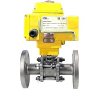 Кран шаровой КШФПТ.304.180 Ду50 Ру40 фланцевый, эл.привод QT-005-220-0-10В DAR gander DN.ru D160-75503