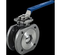 Кран шаровый межфланцевый под привод NEWKEY нержавеющий (1PC), AISI316 DN20 (3/4), (CF8M), PN40 NK-BIFph20/6