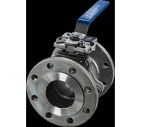 Кран шаровый фланцевый под привод NEWKEY нержавеющий (2PC), AISI304 DN80 (3), (CF8), PN40 NK-BFtph(2PC)80/4