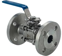 Кран шаровый фланцевый под привод NEWKEY нержавеющий (3PC), AISI304 DN32 (1_1/4), (CF8), PN40 NK-BFph32/4