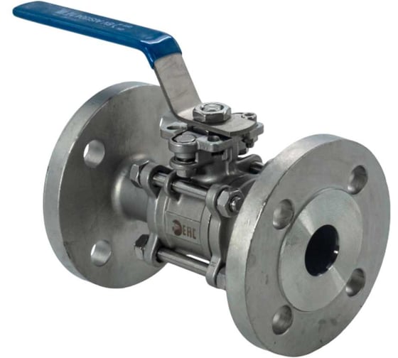 Кран шаровый фланцевый под привод NEWKEY нержавеющий (3PC), AISI304 DN32 (1_1/4), (CF8), PN40 NK-BFph32/4