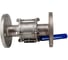 Кран шаровый фланцевый под привод NEWKEY нержавеющий (3PC), AISI304 DN50 (2), (CF8), PN40 NK-BFph50/4 4