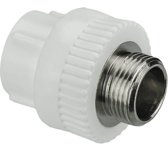 Белая муфта Imperial ф 32- 1/2 нар. полипропиленовая PPR 40-134 1